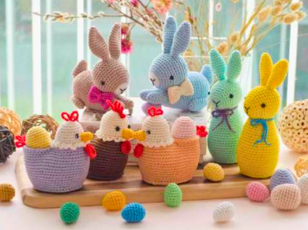 Amigurumi Pattern - 3 Easter Decorations