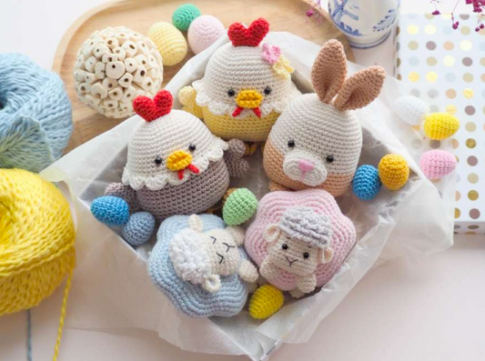 Amigurumi Pattern - 4 Easter Decorations